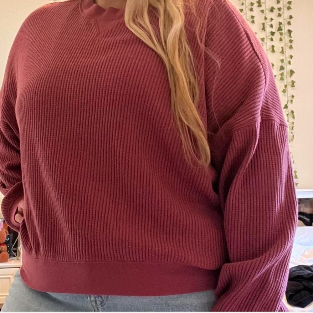 GAP Size 2XL Women’s Waffle Long Sleeve Shirt - Picture 3 of 10